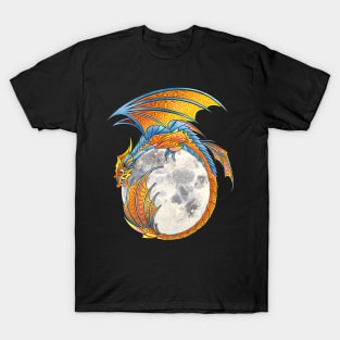 Dragon and Moon  Artwork T-Shirt